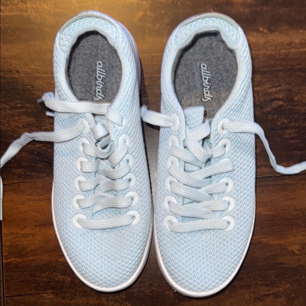 Allbirds Women’s Tree Piper Sky Blue Lace-Up Sneakers NEW w/o box